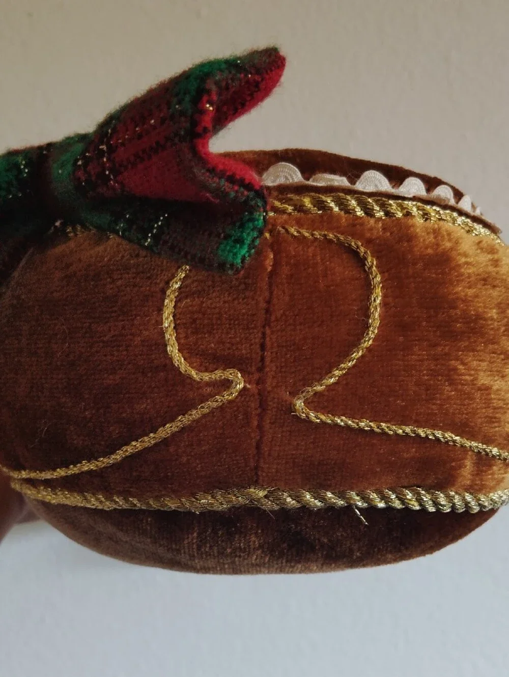 Vintage ITR Gingerbread Girl Holiday Plush/Pillow